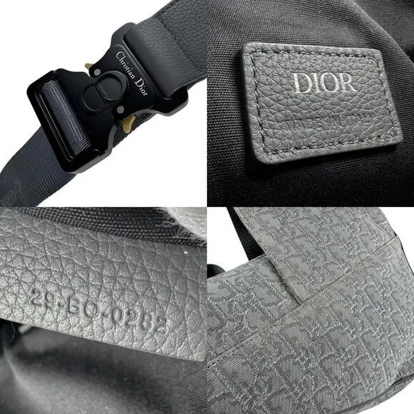 CHRISTIAN DIOR Gray Canvas Shoulder Bag - Picture 5 of 5